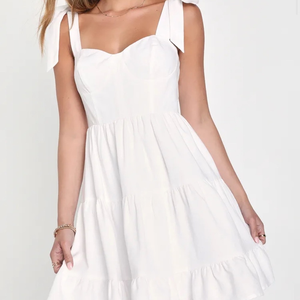 Lulus white corset dress